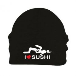 Шапка флисовая I love sushi - PrintSalon