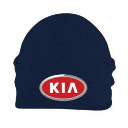 Шапка флисовая KIA Logo 3D - PrintSalon