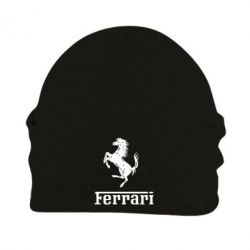 Шапка флисовая логотип Ferrari - PrintSalon