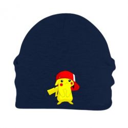 Шапка флисовая Pikachu in a cap - PrintSalon