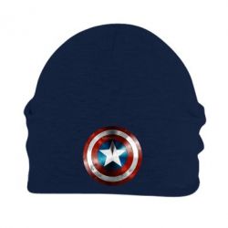 Шапка флисовая Потертый щит - PrintSalon