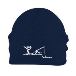 Шапка флісова Рисунок Рыбалка - PrintSalon