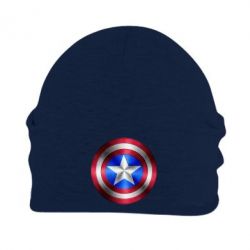 Шапка флисовая Щит Капитана Америка - PrintSalon