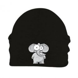 Шапка флисовая Слон глазастый - PrintSalon