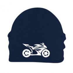 Шапка флисовая Спортивный байк - PrintSalon