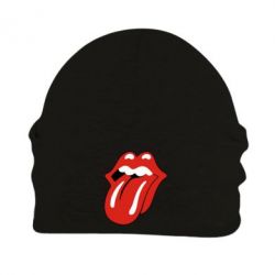 Шапка флісова Мова Rolling Stones - PrintSalon