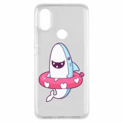 Чехол для Xiaomi Mi A2 Shark and Lifebuoy - PrintSalon