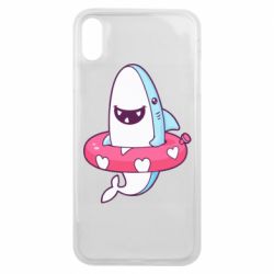 Чехол для iPhone Xs Max Shark and Lifebuoy - PrintSalon