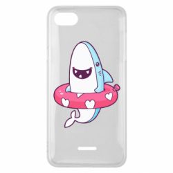 Чехол для Xiaomi Redmi 6A Shark and Lifebuoy - PrintSalon