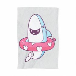Полотенце с принтом Shark and Lifebuoy - PrintSalon