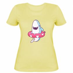 Женская футболка Shark and Lifebuoy - PrintSalon