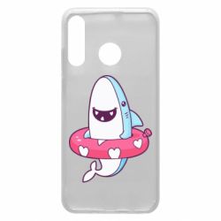 Чехол для Huawei P30 Lite Shark and Lifebuoy - PrintSalon