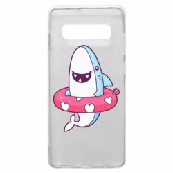 Чехол для Samsung S10+ Shark and Lifebuoy - PrintSalon