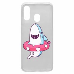 Чехол для Samsung A40 Shark and Lifebuoy - PrintSalon