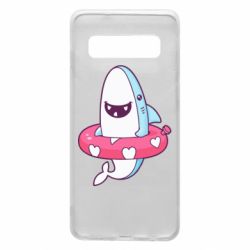 Чехол для Samsung S10 Shark and Lifebuoy - PrintSalon