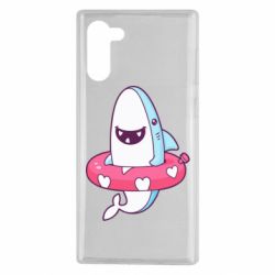 Чехол для Samsung Note 10 Shark and Lifebuoy - PrintSalon