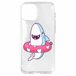 Чехол для iPhone 12 mini Shark and Lifebuoy - PrintSalon