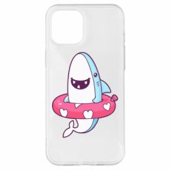 Чехол для iPhone 12 Pro Max Shark and Lifebuoy - PrintSalon
