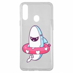 Чехол для Samsung A20s Shark and Lifebuoy - PrintSalon