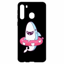 Чехол для Samsung A21 Shark and Lifebuoy - PrintSalon