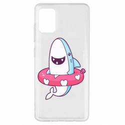 Чехол для Samsung A51 Shark and Lifebuoy - PrintSalon