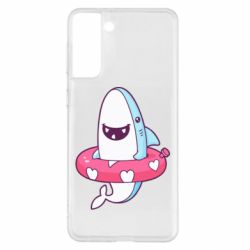 Чехол для Samsung S21+ Shark and Lifebuoy - PrintSalon