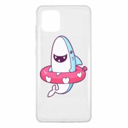 Чехол для Samsung Note 10 Lite Shark and Lifebuoy - PrintSalon