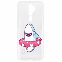 Чехол для Oppo A5/A9 2020 Shark and Lifebuoy - PrintSalon