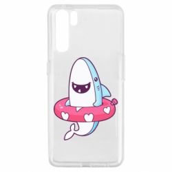 Чехол для Oppo A91/Reno3 Shark and Lifebuoy - PrintSalon