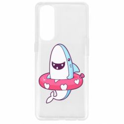 Чехол для Oppo Reno 4 Pro Shark and Lifebuoy - PrintSalon