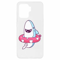 Чехол для Oppo Reno 5 Lite Shark and Lifebuoy - PrintSalon