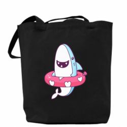 Эко-сумка Shark and Lifebuoy - PrintSalon