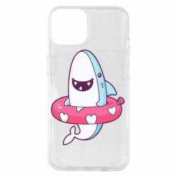 Чехол для iPhone 14 Shark and Lifebuoy - PrintSalon