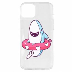 Чехол для iPhone 14 Plus Shark and Lifebuoy - PrintSalon
