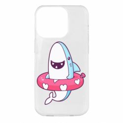 Чехол для iPhone 14 Pro Shark and Lifebuoy - PrintSalon