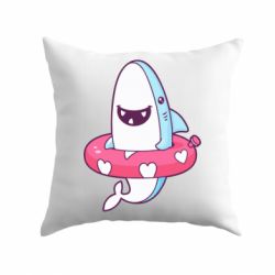 Подушка Shark and Lifebuoy - PrintSalon
