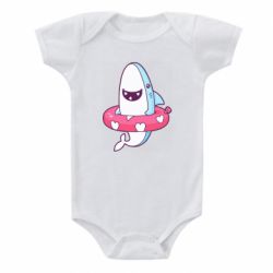 Детский бодик Shark and Lifebuoy - PrintSalon