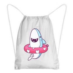Рюкзак-мешок Shark and Lifebuoy - PrintSalon