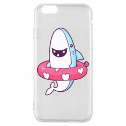 Чехол для iPhone 6/6S Shark and Lifebuoy - PrintSalon