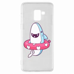 Чехол для Samsung A8+ 2018 Shark and Lifebuoy - PrintSalon