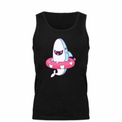 Мужская майка Shark and Lifebuoy - PrintSalon