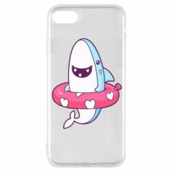 Чехол для iPhone 8 Shark and Lifebuoy - PrintSalon