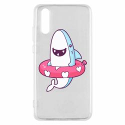 Чехол для Huawei P20 Shark and Lifebuoy - PrintSalon