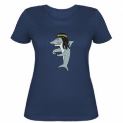 Женская футболка Shark Rastaman - PrintSalon
