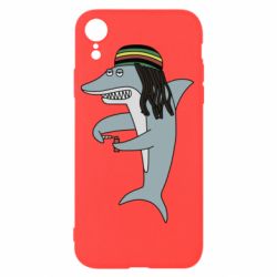 Чехол для iPhone XR Shark Rastaman - PrintSalon
