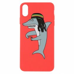 Чехол для iPhone Xs Max Shark Rastaman - PrintSalon