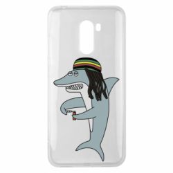 Чехол для Xiaomi Pocophone F1 Shark Rastaman - PrintSalon