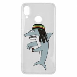 Чехол для Huawei P Smart Plus 2018 Shark Rastaman - PrintSalon