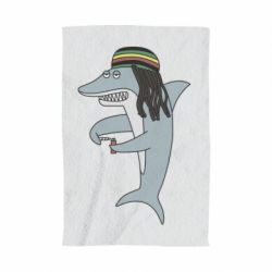 Полотенце с принтом Shark Rastaman - PrintSalon