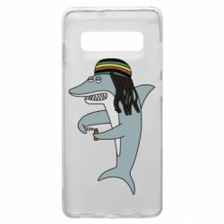 Чехол для Samsung S10+ Shark Rastaman - PrintSalon